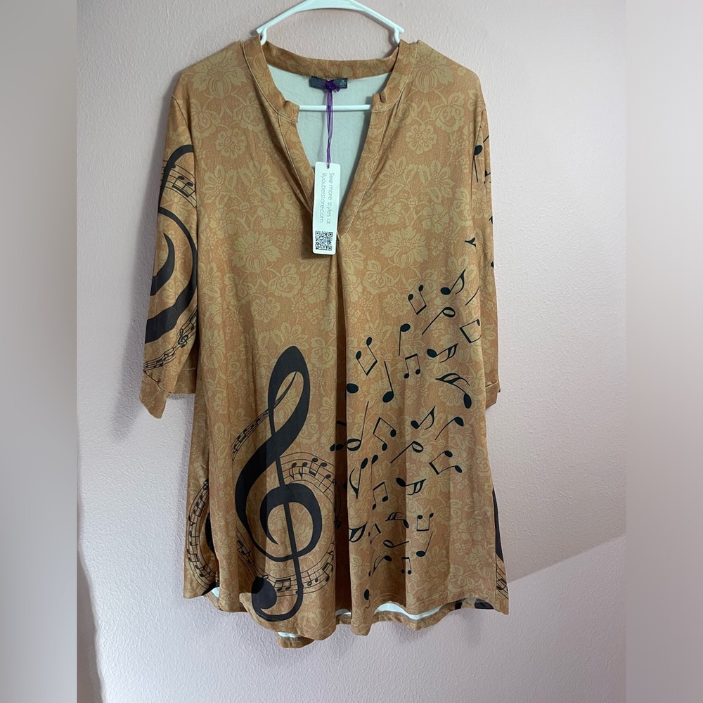 Azalea by Firmiana musical notes dress size 1X